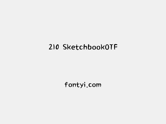 210 SketchbookOTF