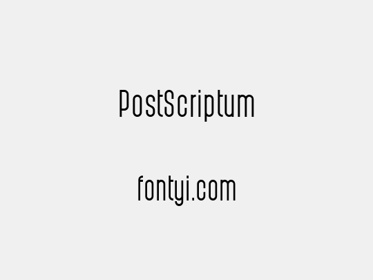 PostScriptum