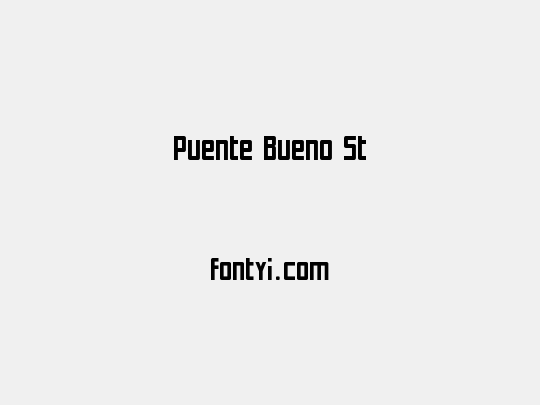 Puente Bueno St