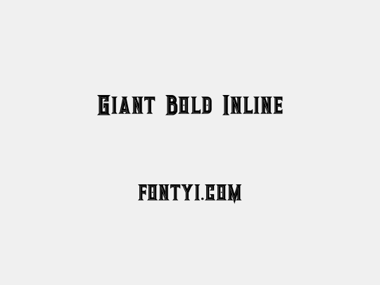 Giant Bold Inline