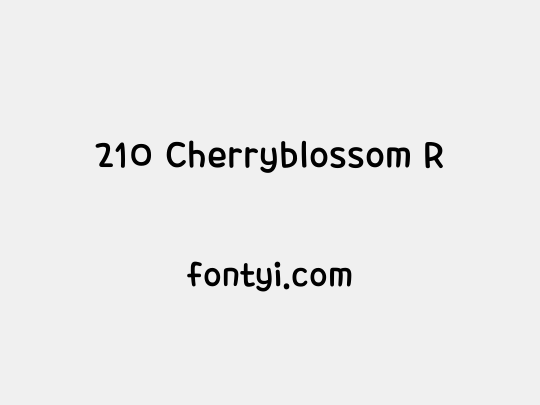 210 Cherryblossom R