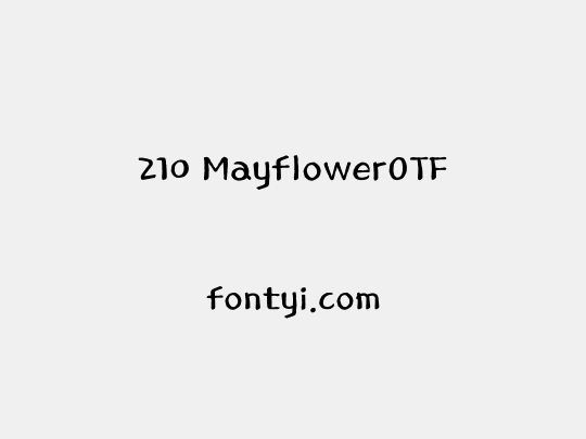 210 MayflowerOTF