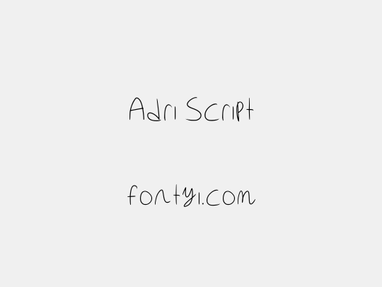 Adri Script