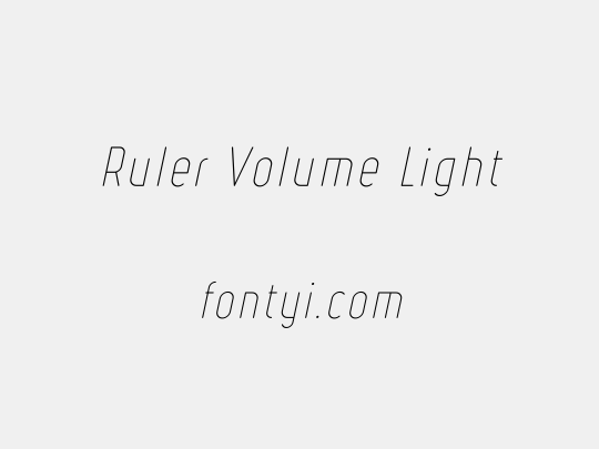 Ruler Volume Light