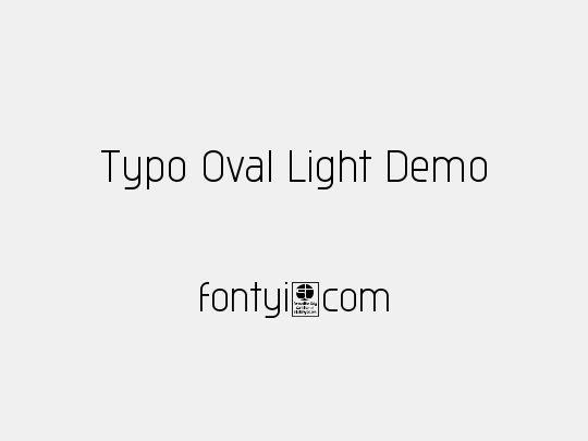 Typo Oval Light Demo