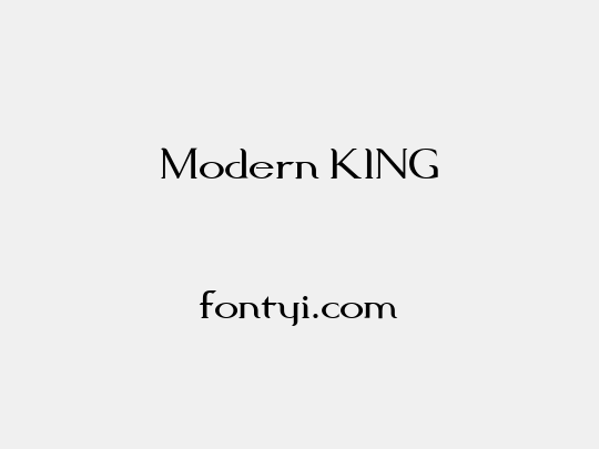 Modern KING