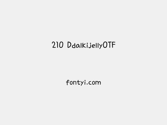 210 DdalkijellyOTF