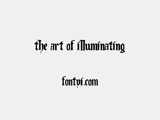 The Art of Illuminating