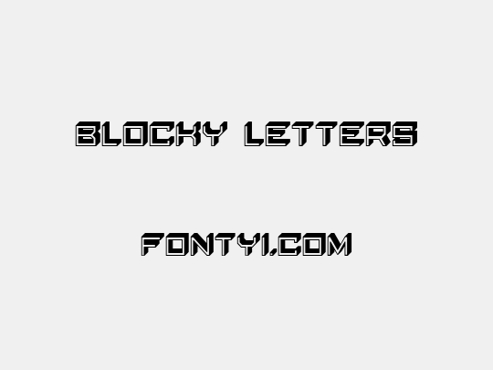 Blocky Letters