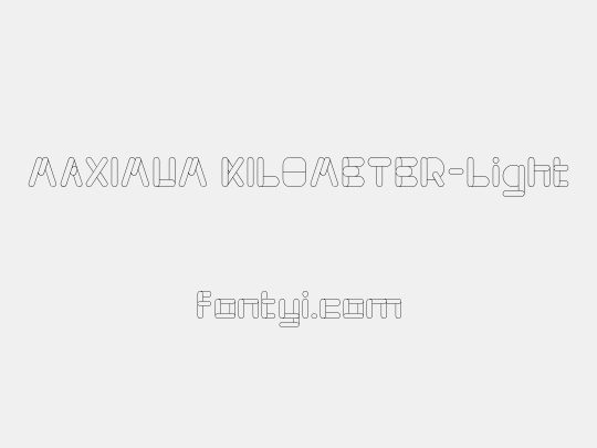 MAXIMUM KILOMETER-Light