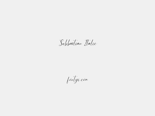 Sebbastian Italic