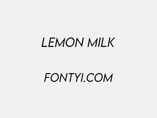 LEMON MILK