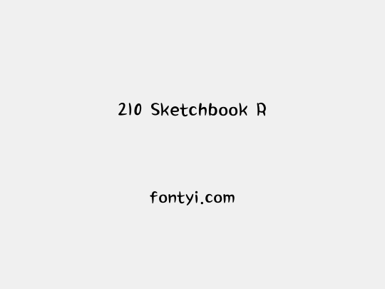 210 Sketchbook R