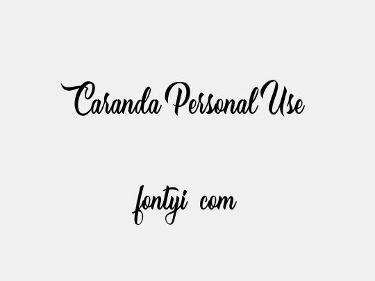 Caranda Personal Use