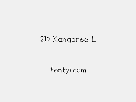 210 Kangaroo L