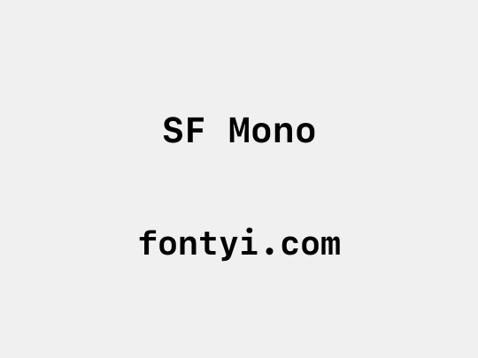 SF Mono