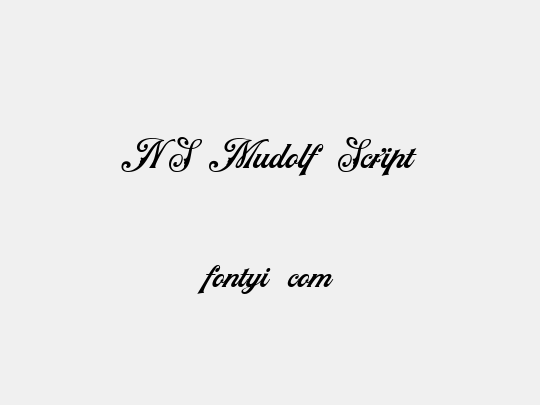 NS Mudolf Script