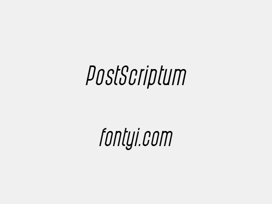 PostScriptum