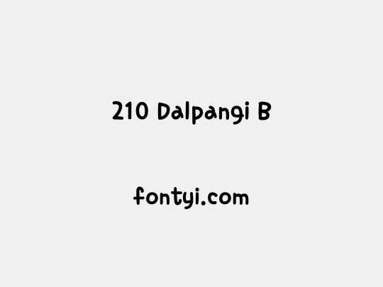 210 Dalpangi B