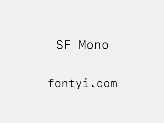 SF Mono