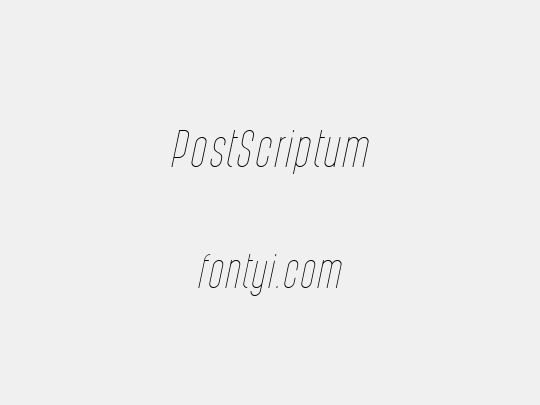 PostScriptum