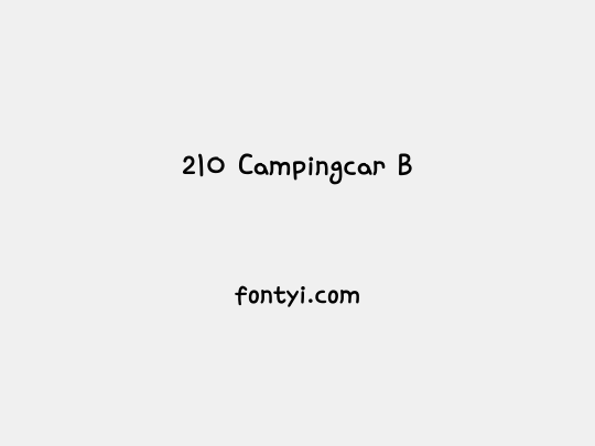 210 Campingcar B