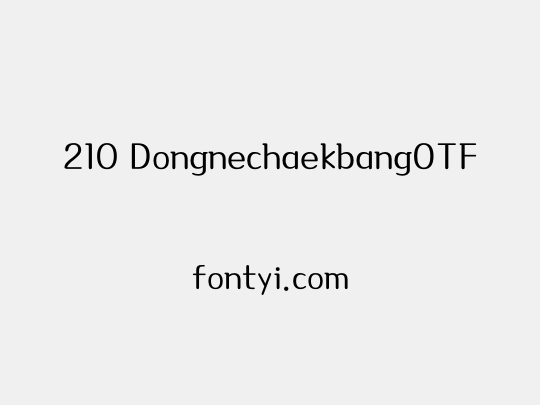 210 DongnechaekbangOTF