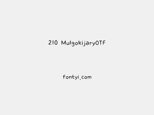 210 MulgokijaryOTF