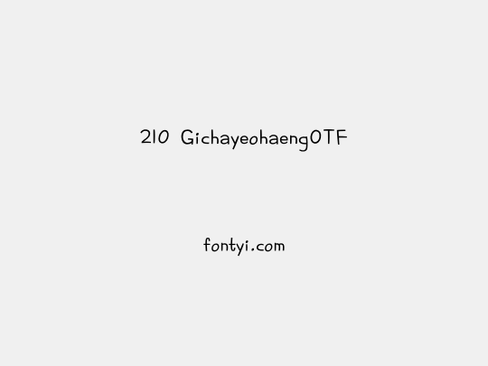 210 GichayeohaengOTF