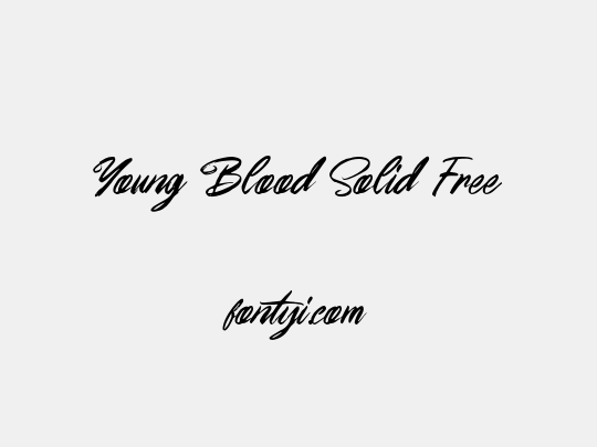 Young Blood Solid Free