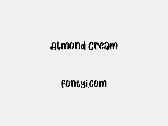 Almond Cream