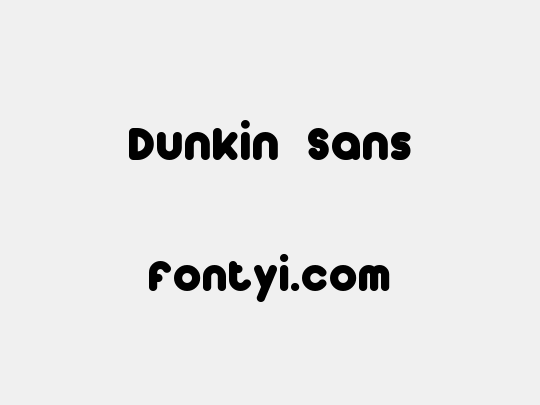 Dunkin Sans