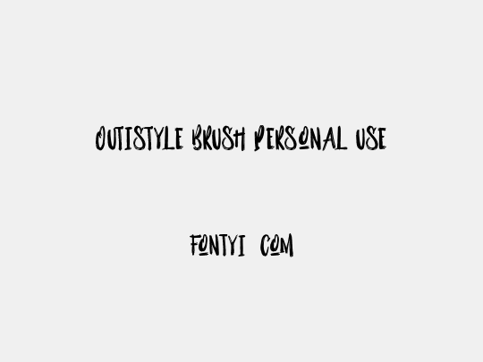 Outistyle Brush Personal Use