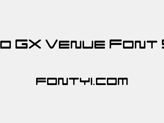 F-Zero GX Venue Font SemLt