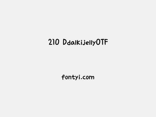 210 DdalkijellyOTF