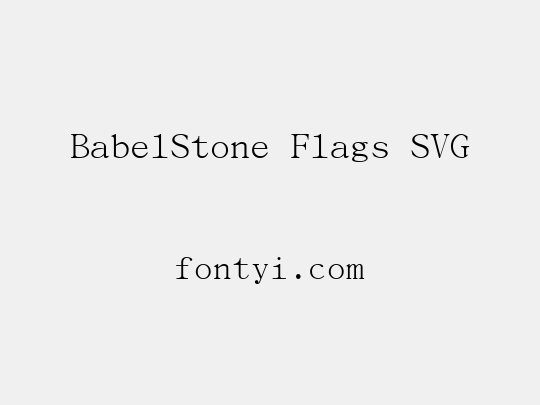 BabelStone Flags SVG