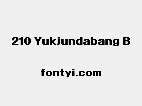 210 Yukjundabang B