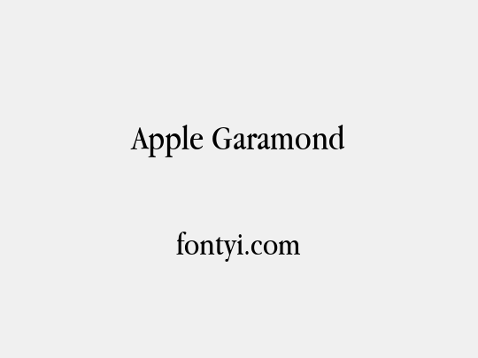 Apple Garamond