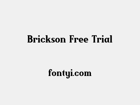 Brickson Free Trial