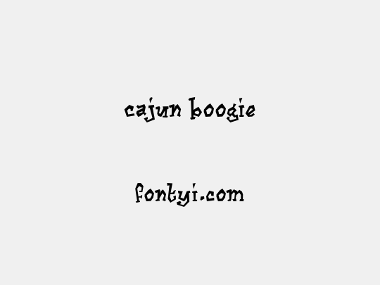 Cajun Boogie