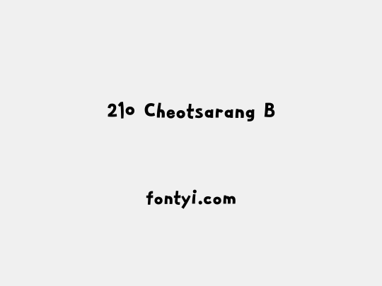 210 Cheotsarang B