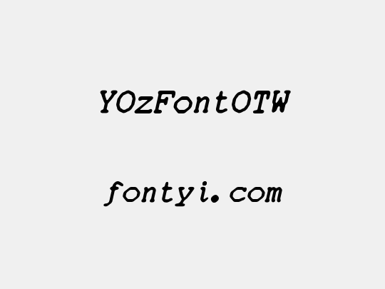 YOzFontOTW