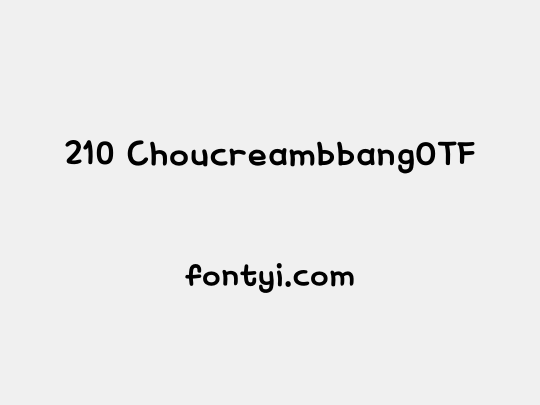 210 ChoucreambbangOTF