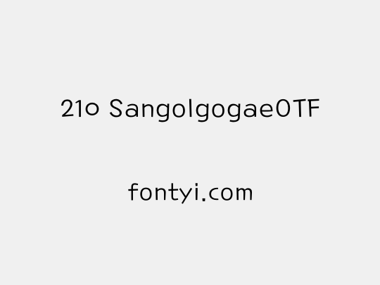 210 SangolgogaeOTF