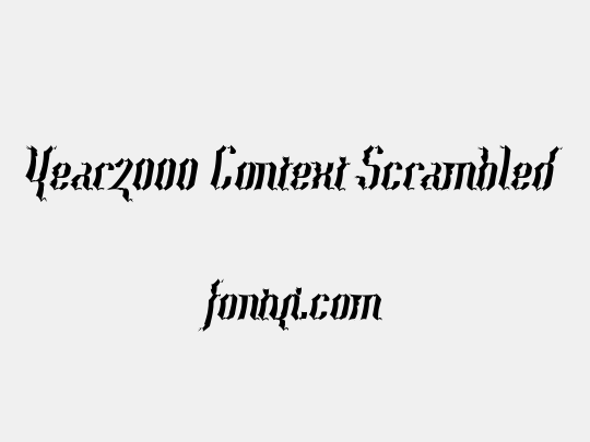 Year2000 Context Scrambled