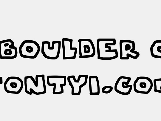 Chunky Boulder Outlines