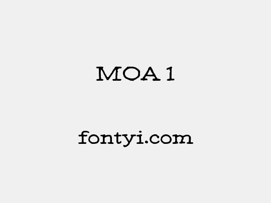 MOA 1