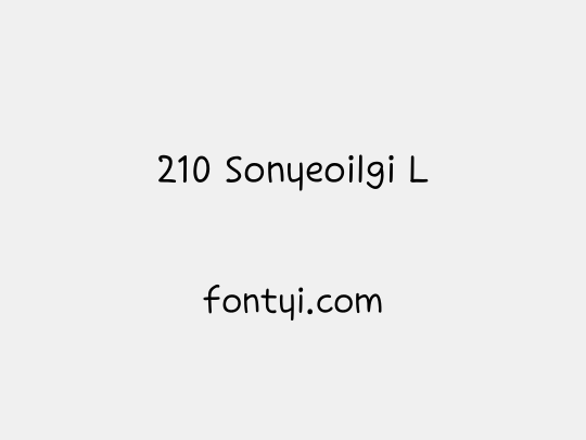 210 Sonyeoilgi L