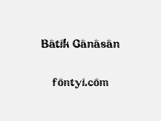 Batik Ganasan