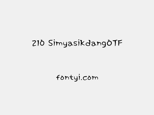 210 SimyasikdangOTF